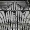 Interior.
Detail of stencilled organ pipes.