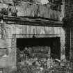 Interior.
View of fireplace in W wall, SE range.