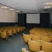 Interior. Small cinema, view from NE showing screen