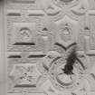 Interior.
Detail of SE corner of plaster ceiling in King's Room.