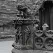 Courtyard, detail of fountain