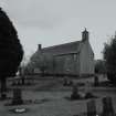 View from N showing setting in graveyard