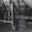 Interior.
Detail of sack hoist.
