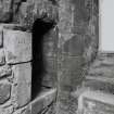 Edinburgh, Niddry Castle.
View of first floor passage, East end, laver.