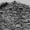 Interior.
Farm building, detail of partition wall between byre and barn.