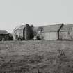 Scar Steading: View of dovecot, boiler house and threshing barn from S