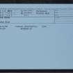 Gask Ridge, NN91NE RR 9b, Ordnance Survey index card, Recto