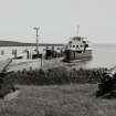 View from the West of the jetty with ferry in Balfour harbour