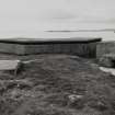 View of World War II gun emplacement and remains of World War I gun emplacement from North-East