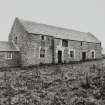 View of threshing barn from SW, note the former kiln on the left of the two-storeyed range