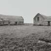 View of threshing barn from NE