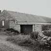 View of byre and garage from NE