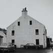 View from SE of crowstepped gable.