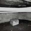 Interior view of Battery Observation Post (BOP) from SE showing viewing platform and plinth for range finding equipment.