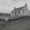 Farmhouse and pund, view from east south east
