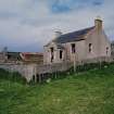 Farmhouse and pund, view from east south east