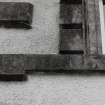 Detail of 1760 date on string course on North facade