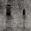 Carrick Castle.
View of two windows in West wall.