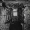 Castle Stalker, interior.
View of window enclosure in South-East wall on second floor.