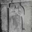 Ardchattan Priory
Detail of effigy of monk? on West Highland stone (DA10)