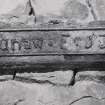 Detail of lintel of furnace dated 1753