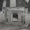 Ground floor, dining room, fireplace, detail