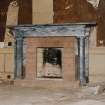 Ground floor, dining room, fireplace, detail