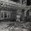 View of gutted interior of Victorian wing