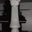 Bute, Rothesay, Rockhill Castle, High Craigmore.
Ground Floor Ballroom. Detail of Column.