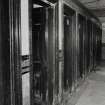 View of row of nine toilet cubicles from SE Photosurvey 9-OCT-1991