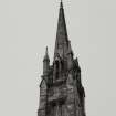 Bute, Rothesay, Argyle Street, West Free Church.
View of steeple.