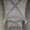 Bute, Rothesay, Argyle Street, West Free Church.
View of North-West staircase hall ceiling.