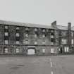 Campbeltown, Lochend Street, Lochead Distillery, No.2 Warehouse and Lochend Excise Duty Free warehouse..
General view from South-East.