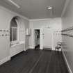 Campbeltown, Main Street, Town House, interior.
View from North-East of Southern cloakroom on ground floor.