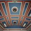 Campbeltown, Main Street, Town House, interior.
View of ceiling, main hall, first floor.