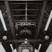 Campbeltown, Hall Street, Campbeltown Library and Museum, interior.
View of timber roof structure in vestibule.