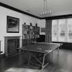 View of library from West the Mitchison's table tennis table in situ.