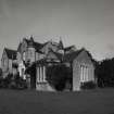 View from South East showing library extension and main house