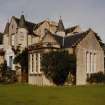 View from South East showing library extension and main house