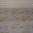 Staircase Hall, detail of wallpaper bought in London by Lady Mitchison.