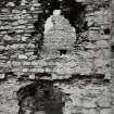 Castle Sween.
View of openings to kitchen tower in courtyard.