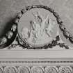 Inveraray Castle, interior.
View of the medallion on the music turret cabinet.