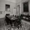 Inveraray Castle, Interior.
View of Private Dining Room fireplace.