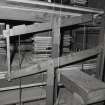 Organ, bellows mechanism, detail