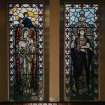 View of  1914-1918 War Memorial stained glass window originally in Crosshill Victoria Church.