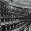 Interior.  Auditorium, Balcony, view from W