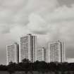 Glasgow, Sandyhills Estate.
General view of tower blocks from South.