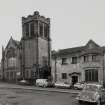 Glasgow, 24-26 Ruchill Street, Ruchill Parish Church and Halls.
General view from North-West.