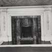Glasgow, 6 Rowan Road, Craigie Hall, interior.
View of fireplace in East Wall of West apartment on ground floor.