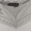 Dunoon, Bullwood, 'Fear an Coille', interior.
Detail of plaster work in hall.